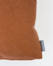 Load image into Gallery viewer, Cognac Leather Pillow