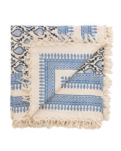 Load image into Gallery viewer, Blue & White Patterned Tablecloth