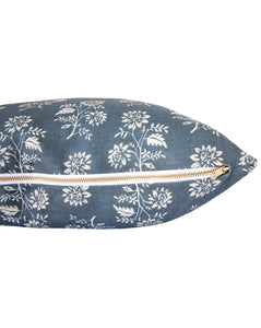 Camille Navy Floral Pillow Cover
