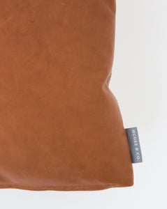 Cognac Leather Pillow