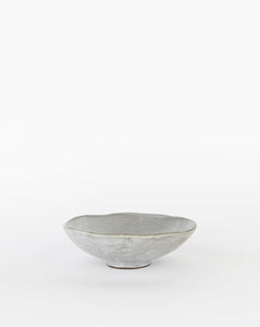 Dimpled Matte Stoneware Bowl
