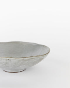Dimpled Matte Stoneware Bowl