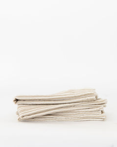 Fringed Taupe Cotton Napkins (Set of 4)