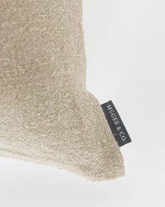 Gina Patched Linen Pillow Cover