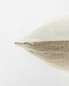 Gina Patched Linen Pillow Cover