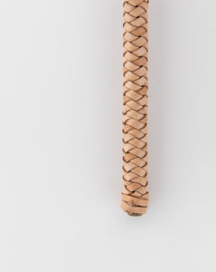 Leather Woven Handle Salad Servers