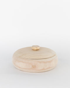 Lidded Natural Wood Container