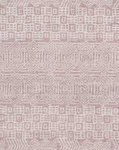 Lucerne Rose Hand-Knotted Rug Swatch