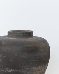Matte Gray Tapered Jar