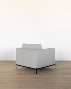 Morrison Metal Base Leather Chair