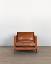 Load image into Gallery viewer, Morrison Metal Base Leather Chair

