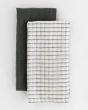 Load image into Gallery viewer, Checkered Gray Hand Towel

