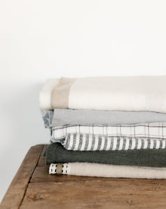 Checkered Gray Hand Towel